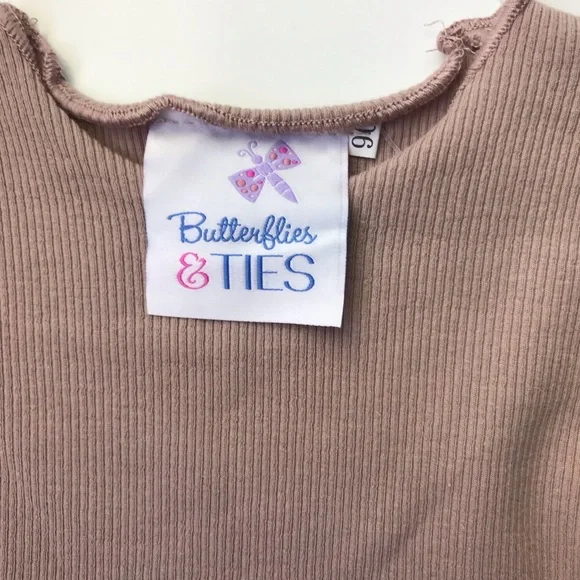 Butterflies & Ties girl’s toddler dress 2T - Picture 3 of 6
